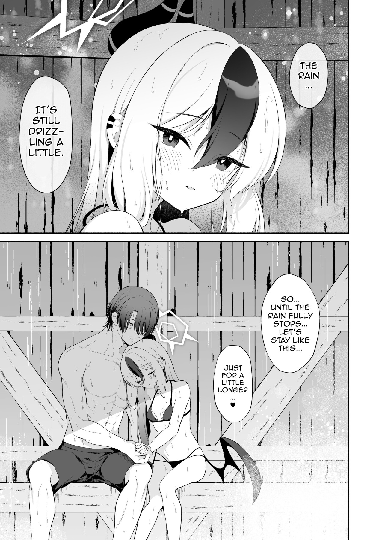 Hentai Manga Comic-Rain Soaked Kayoko at the Bus Stop + Omake manga after that day.-Read-30